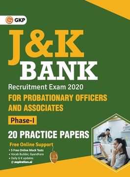 portada J & K Bank 2020 Probationary Officers & Associates Ph I - 20 Practice Papers (en Inglés)