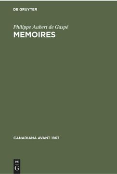 portada Memoires (Canadiana Avant 1867) (French Edition) (en Francés)