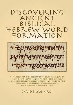 portada discovering ancient biblical hebrew word formation (en Inglés)