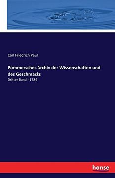 portada Pommersches Archiv Der Wissenschaften Und Des Geschmacks (German Edition)