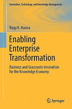 portada enabling enterprise transformation: business and grassroots innovation for the knowledge economy (en Inglés)