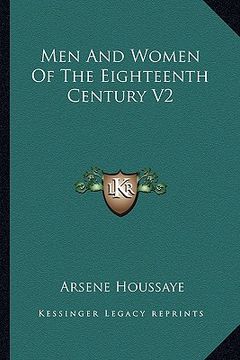 portada men and women of the eighteenth century v2 (in English)