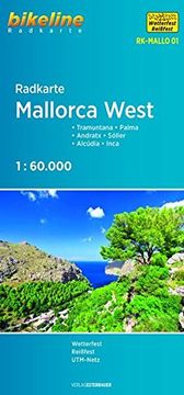portada Radkarte Mallorca West: Tramuntana - Palma - Andratx - Sóller - Alcúdia - Inca 1: 60 000 (en Alemán)