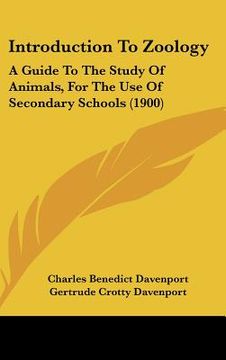 portada introduction to zoology: a guide to the study of animals, for the use of secondary schools (1900) (en Inglés)