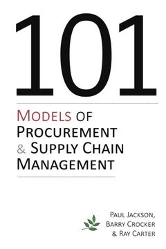 portada 101 Models of Procurement and Supply Chain Management (en Inglés)