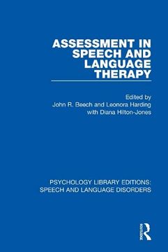 portada Assessment in Speech and Language Therapy (en Inglés)