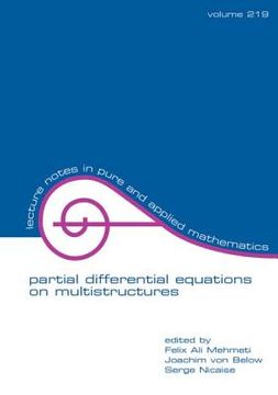portada partial differential equations on multistructures (en Inglés)