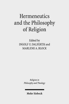 portada Hermeneutics and the Philosophy of Religion: The Legacy of Paul Ricoeur. Claremont Studies in the Philosophy of Religion, Conference 2013 (in English)