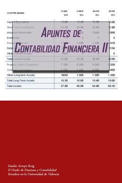 portada Contabilidad Financiera ii: Apuntes de Contabilidad Financiera Avanzada: Volume 2 (in Spanish)