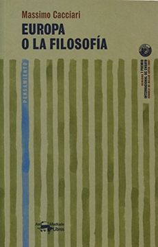 portada Europa o la Filosofía (in Spanish)