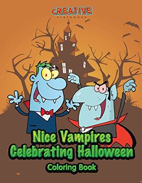 portada Nice Vampires Celebrating Halloween Coloring Book