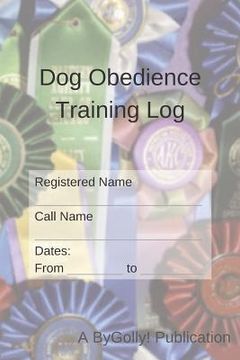 portada Obedience Training Log (en Inglés)