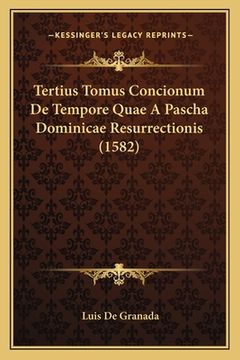 portada Tertius Tomus Concionum De Tempore Quae A Pascha Dominicae Resurrectionis (1582) (en Latin)