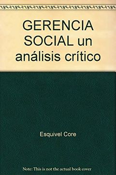 portada Gerencia Social un Análisis Crítico (in Spanish)