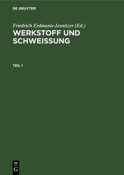 portada Werkstoff und Schweissung. Teil 1 (in German)
