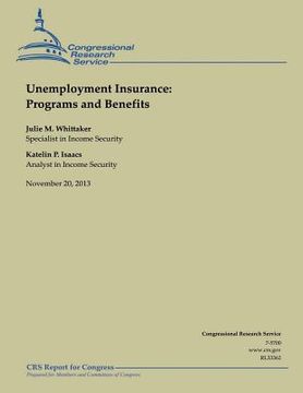 portada Unemployment Insurance: Programs and Benefit (en Inglés)