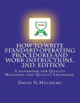 portada how to write standard operating procedures and work instructions.2nd edition (in English)