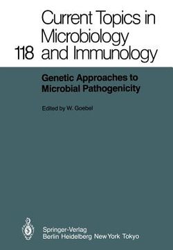 portada genetic approaches to microbial pathogenicity (en Inglés)