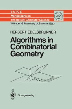 portada algorithms in combinatorial geometry (en Inglés)