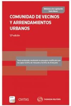 portada Comunidad de vecinos y arrendamientos urbanos 12º ed (Biblioteca de Legislación - Serie Menor)