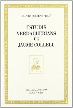 portada Estudis Verdaguerians de Jaume Collell (Biblioteca Verdagueriana) (Catalan Edition) (in Catalá)