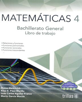 portada Matemáticas 4. Bachillerato / 2 ed. (Libro de Trabajo)
