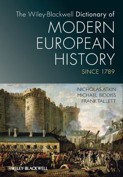 portada The Wiley-Blackwell Dictionary of Modern European History Since 1789 (in English)