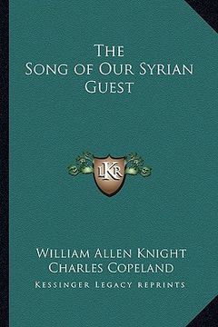 portada the song of our syrian guest the song of our syrian guest (en Inglés)