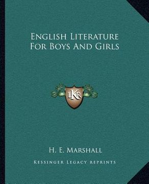 portada english literature for boys and girls (in English)