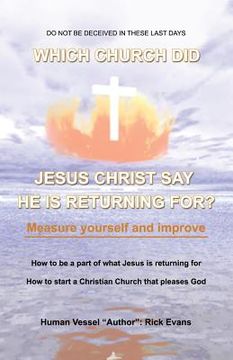 portada Which Church Did Jesus Christ Say He Is Returning For? (en Inglés)