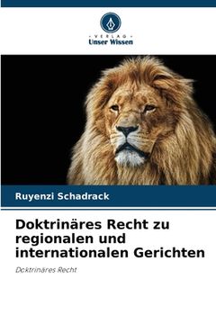 portada Doktrinäres Recht zu regionalen und internationalen Gerichten (en Alemán)