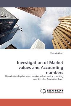 portada investigation of market values and accounting numbers (en Inglés)