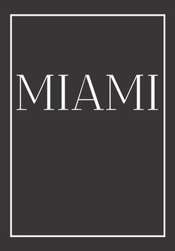portada Miami: A decorative book for coffee tables, end tables, bookshelves and interior design styling: Stack America city books to (en Inglés)