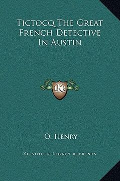 portada tictocq the great french detective in austin (in English)