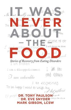portada It Was Never About the Food: Stories of Recovery from Eating Disorders (en Inglés)