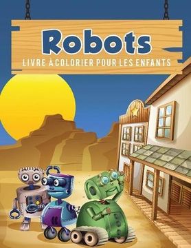 portada Robots livre à colorier pour les enfants