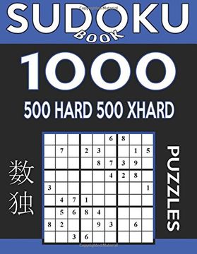 portada Sudoku Book 1,000 Puzzles, 500 Hard and 500 Extra Hard: Sudoku Puzzle Book With Two Levels of Difficulty To Improve Your Game: Volume 7 (Sudoku Book Series)