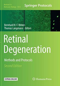 portada Retinal Degeneration: Methods and Protocols (in English)
