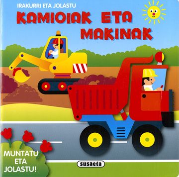 portada Kamioiak eta Makinak (Muntatu eta Jolastu! ) (en Euskera)