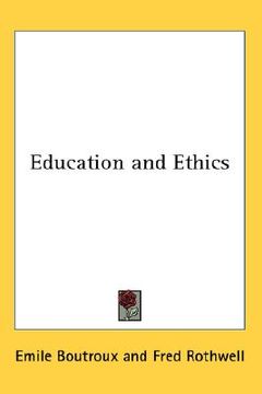 portada education and ethics (in English)