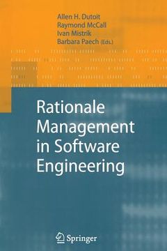 portada rationale management in software engineering