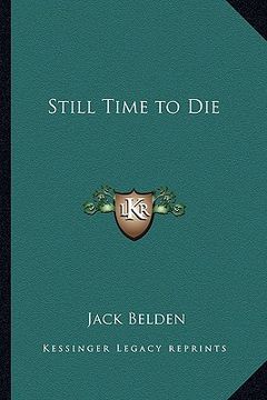 portada still time to die (in English)