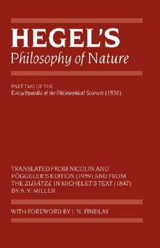 portada hegel's philosophy of nature: encyclopaedia of the philosophical sciences (1830), part ii