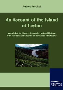 portada an account of the island of ceylon (in English)