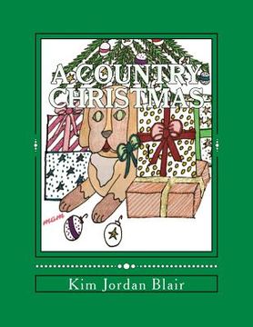 portada A Country Christmas: A Color Therapy Coloring Book (en Inglés)