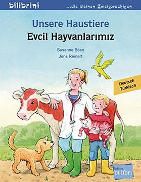 portada Unsere Haustiere. Kinderbuch Deutsch-Türkisch