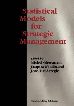 portada statistical models for strategic management (in English)