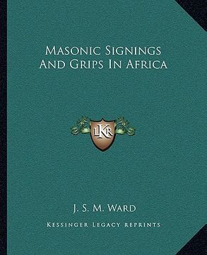 portada masonic signings and grips in africa (en Inglés)
