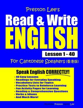 portada Preston Lee's Read & Write English Lesson 1 - 40 For Cantonese Speakers (en Inglés)