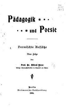 portada Pädagogik und Poesie (in German)